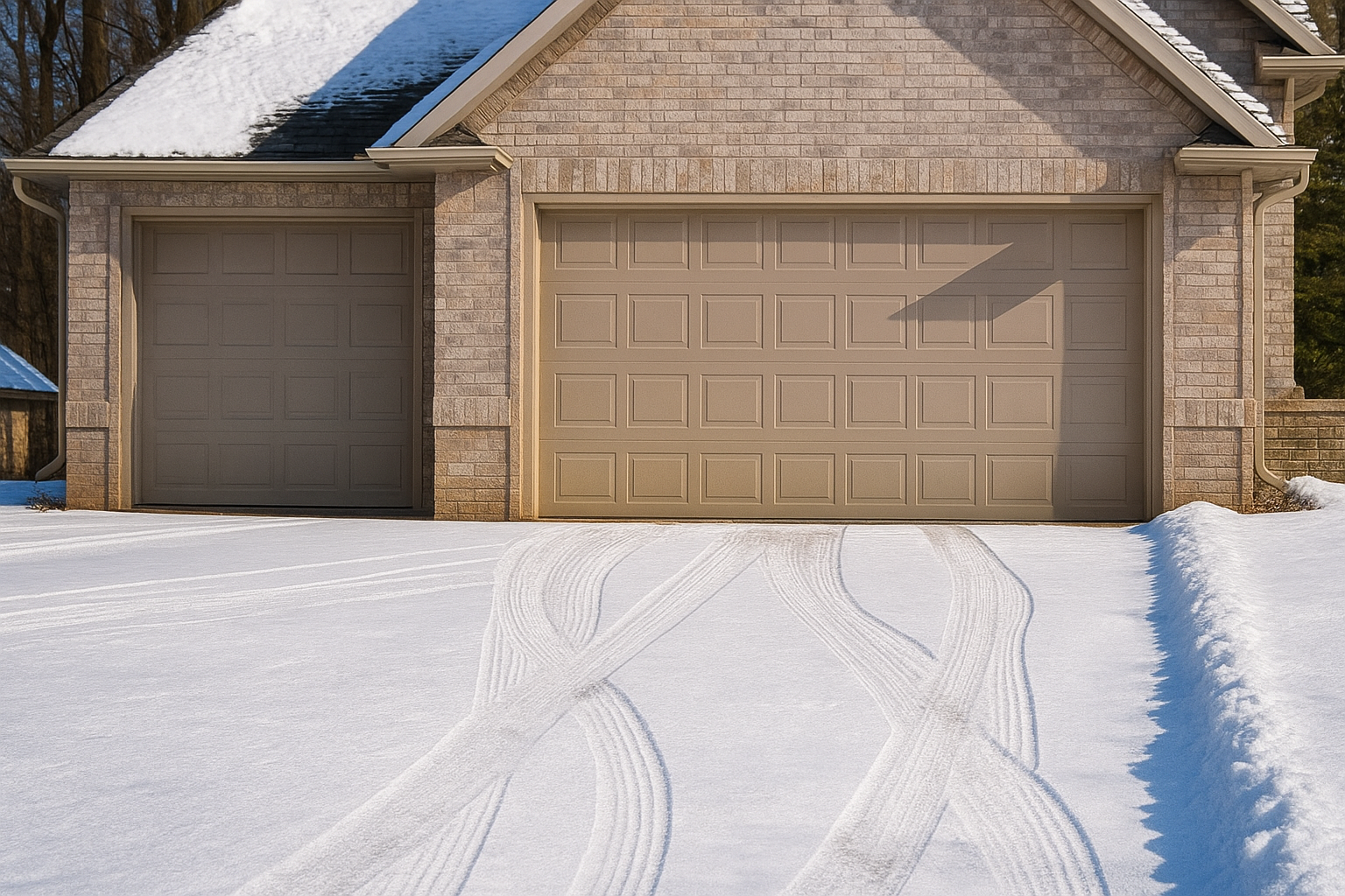 антиобледенение въезда в гараж